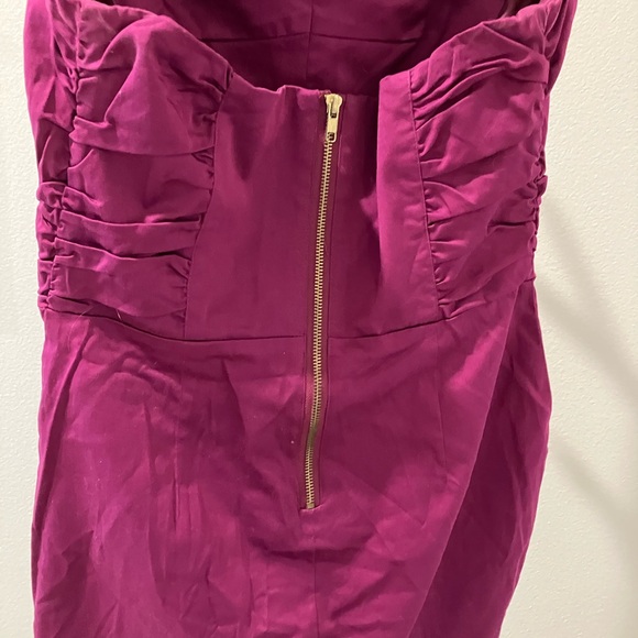 Chic Fuchsia Strapless Mini Dress - Picture 5 of 8